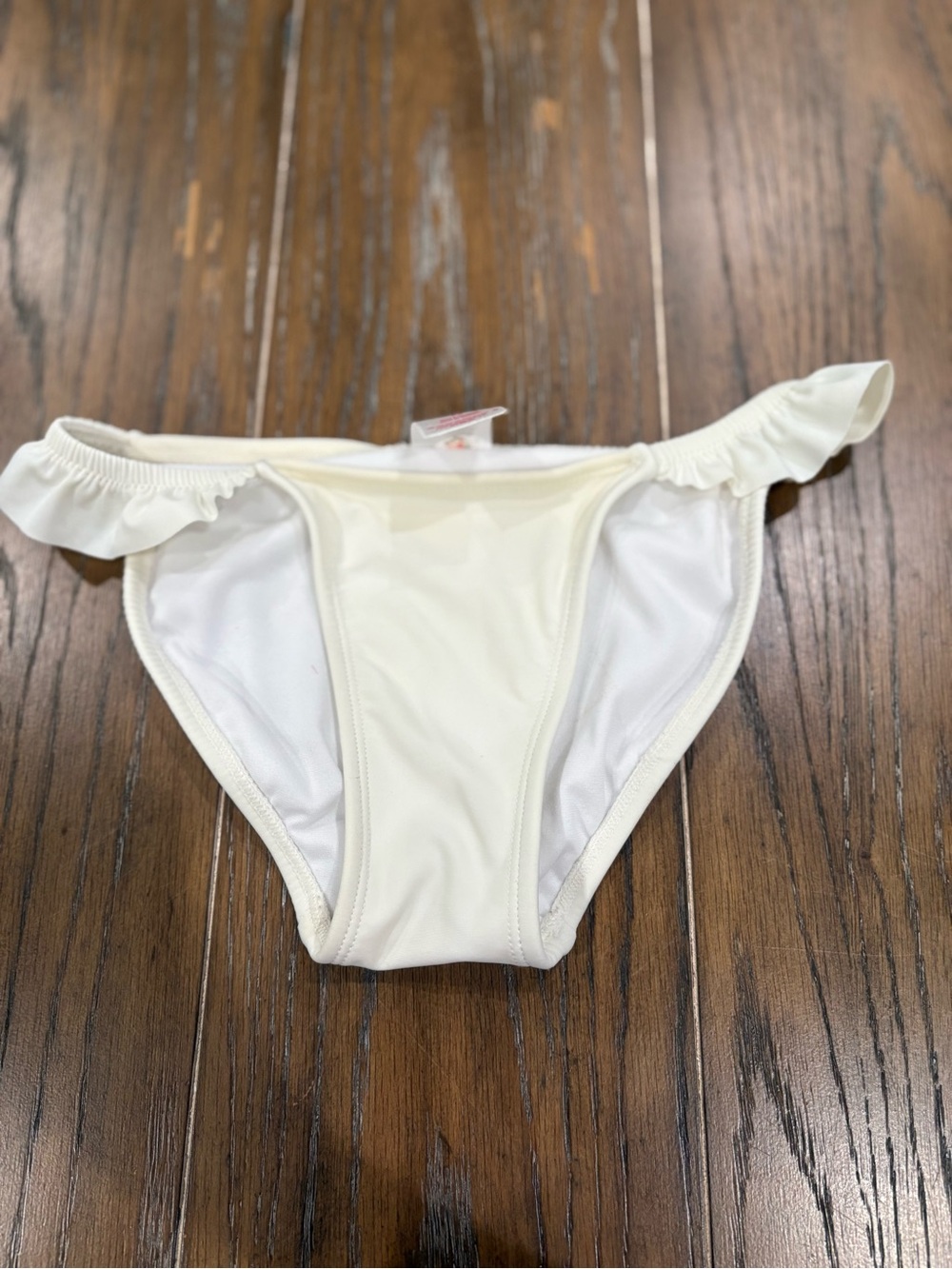 Xhilaration Cream Girls Bikini Bottom with Ruffle Sides - Juniors